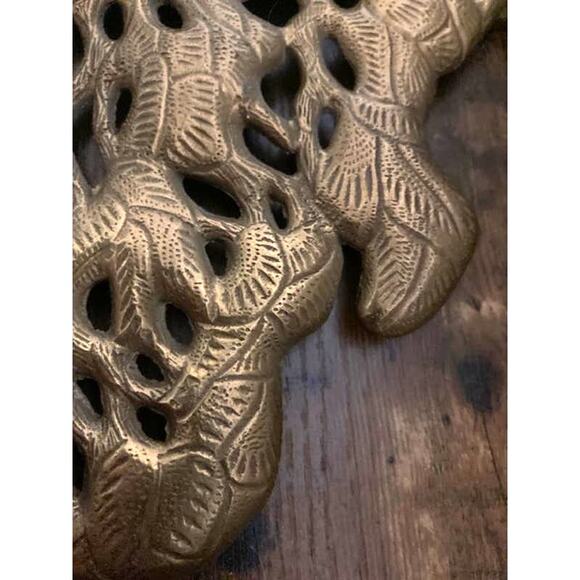 Mid Century BRASS Bonsai Tree - Made in India - Vintage Tree of Life Hanging - Picture 5 of 10